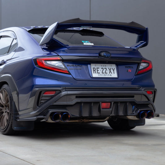 Axis Parts Dry Carbon Fibre Rear Bumper Cover (3-Piece) for Subaru WRX VB 2022+