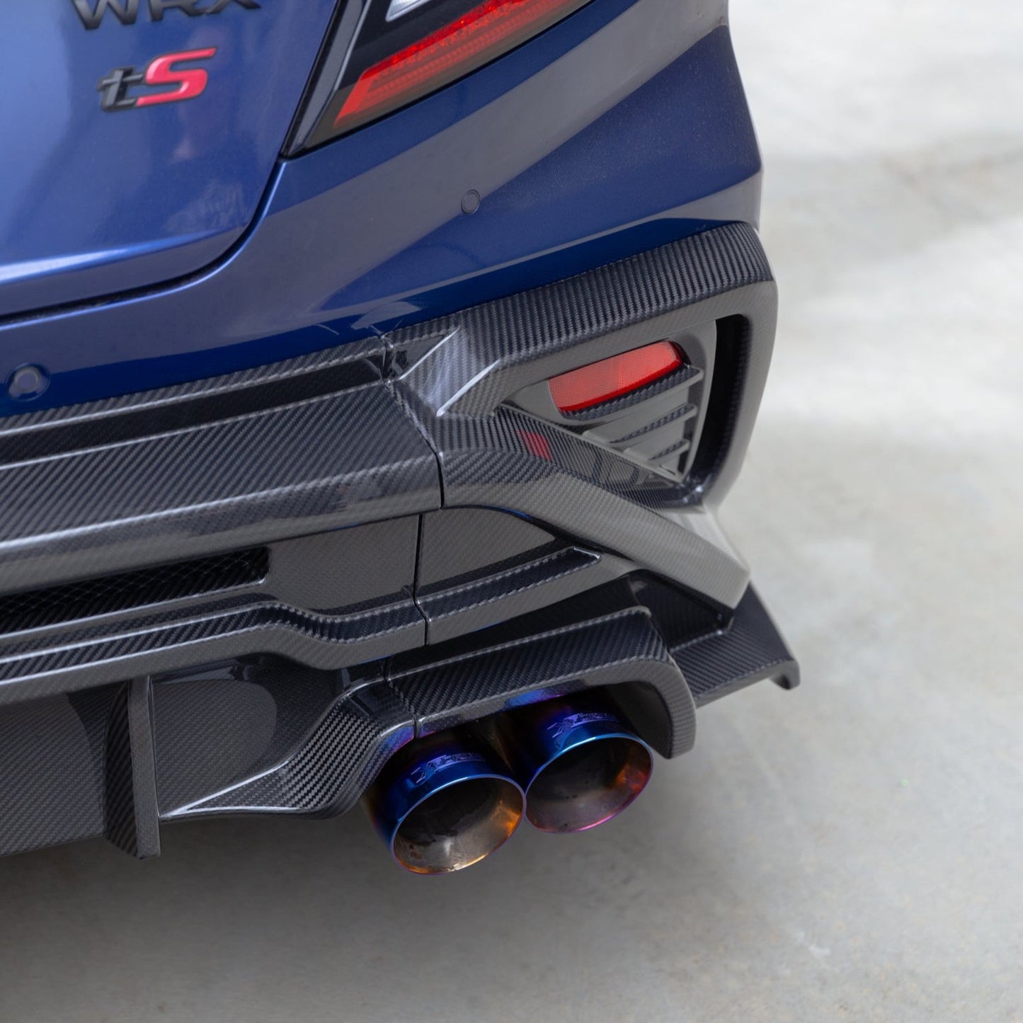 Axis Parts Dry Carbon Fibre Rear Bumper Cover (3-Piece) for Subaru WRX VB 2022+