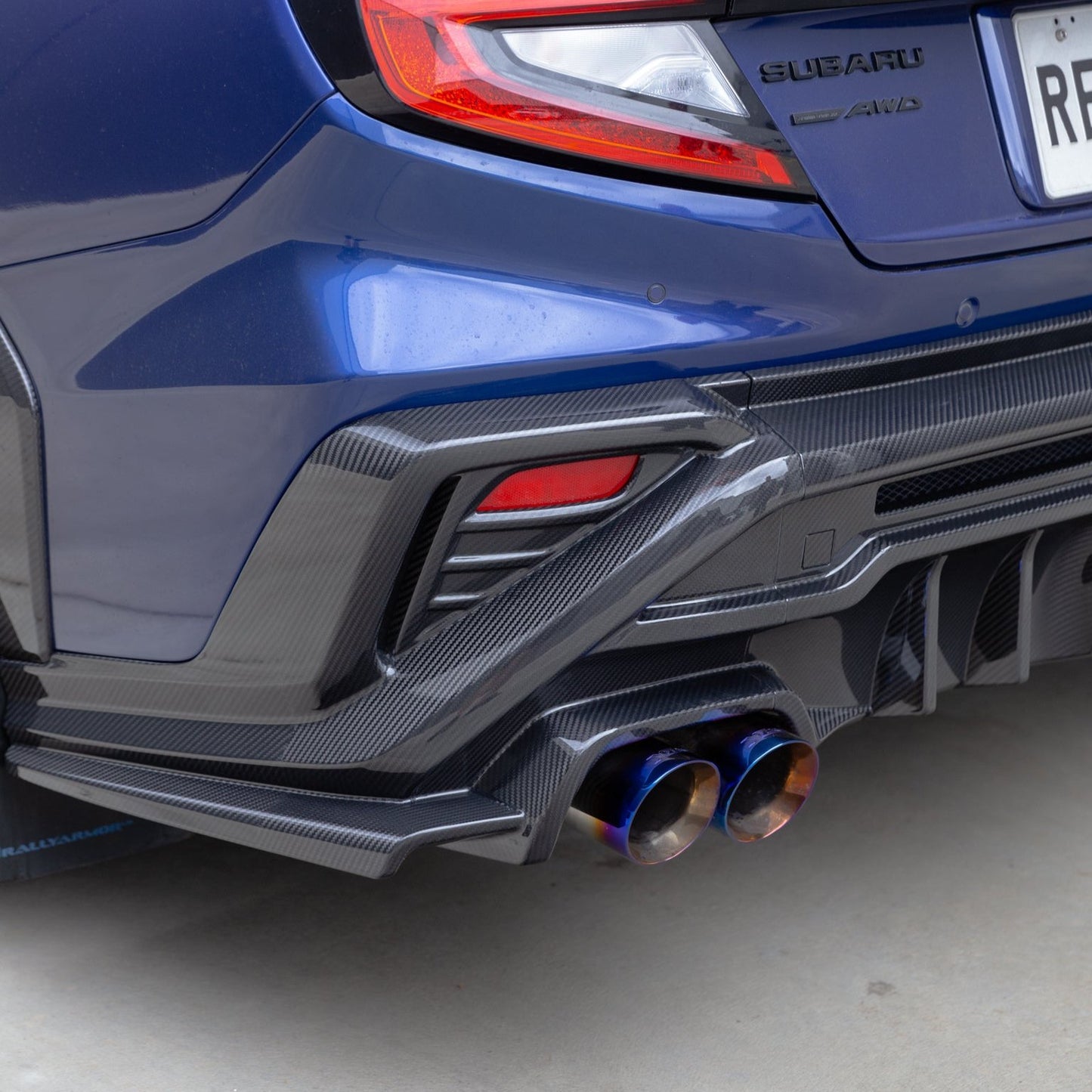 Axis Parts Dry Carbon Fibre Rear Bumper Cover (3-Piece) for Subaru WRX VB 2022+