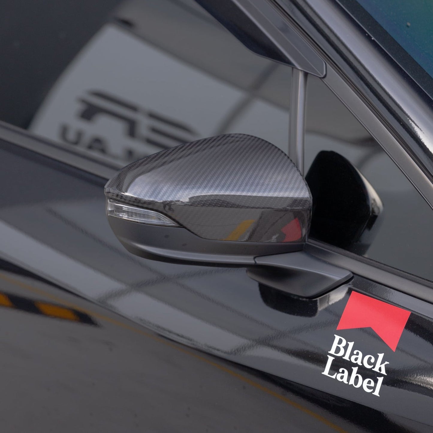 FloKraft Dry Carbon Fibre Mirror Covers (Stick-On Covers) for Subaru WRX (VB) & WRX Sportswagon (VN) 2022-2025