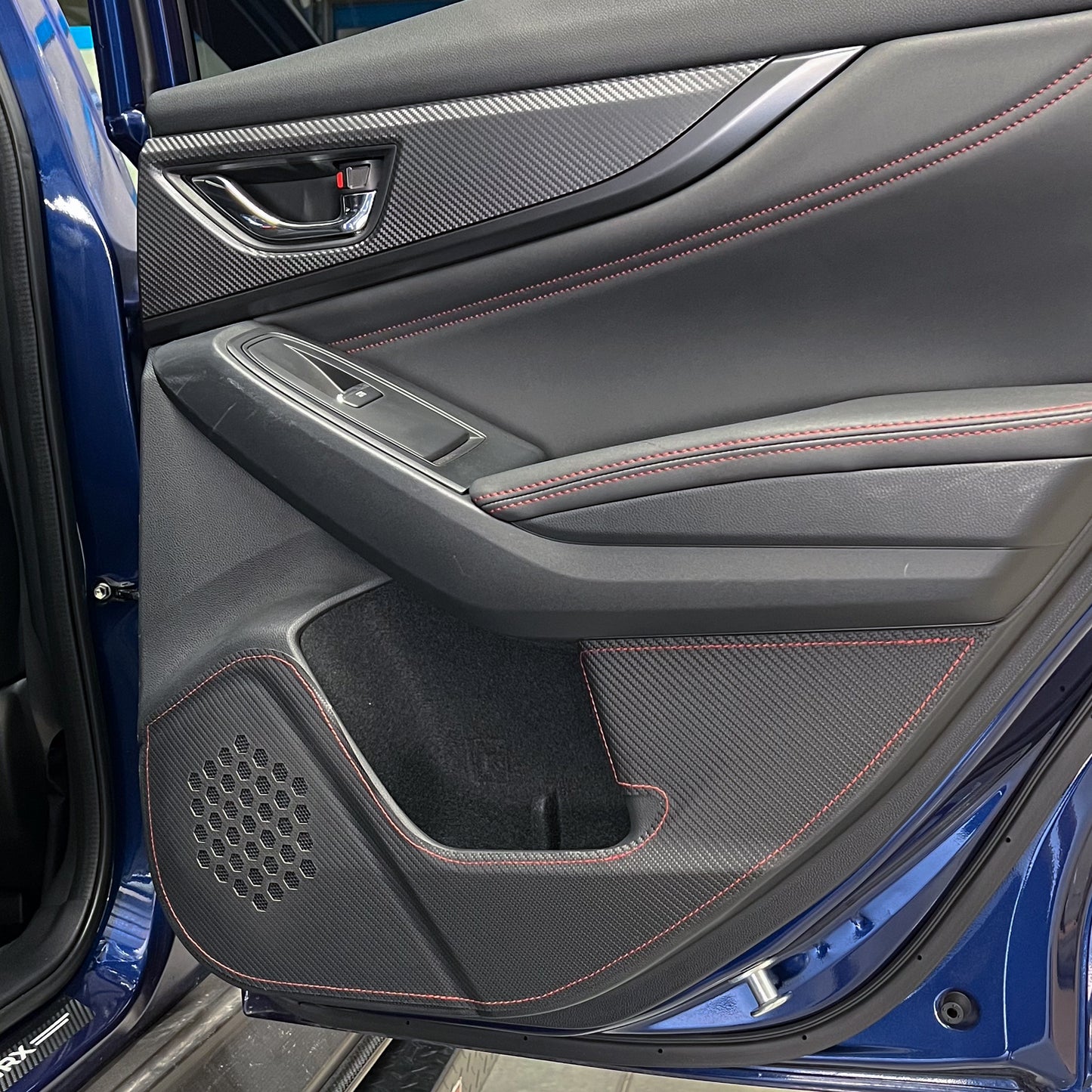 Axis Parts Carbon Pattern Inner Door Protectors / Kick Guards (4-Piece) for Subaru WRX VB/VN 2022+