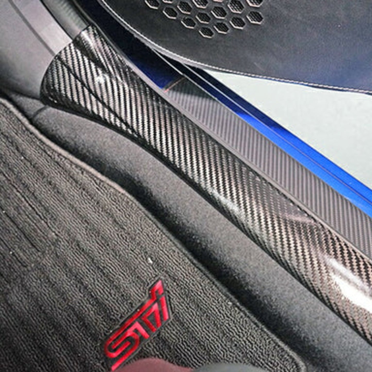 Axis Parts Dry Carbon Fibre Front Scuff Plate Covers for Subaru WRX (VB) & WRX Sportswagon (VN) 2022-2025