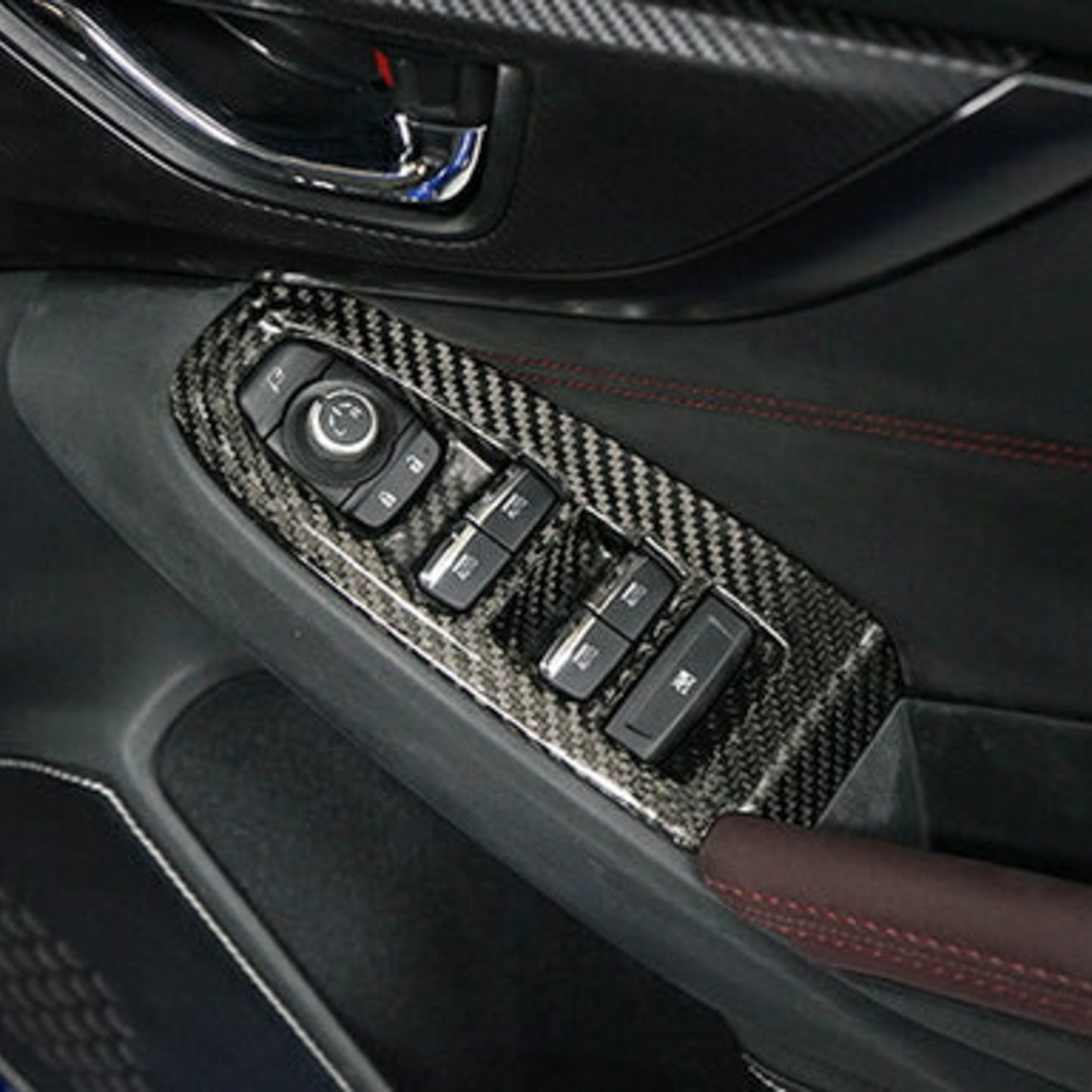 Axis Parts Dry Carbon Fibre Door Window Switch Panel Cover (RHD) for Subaru WRX VB/VN 2022+