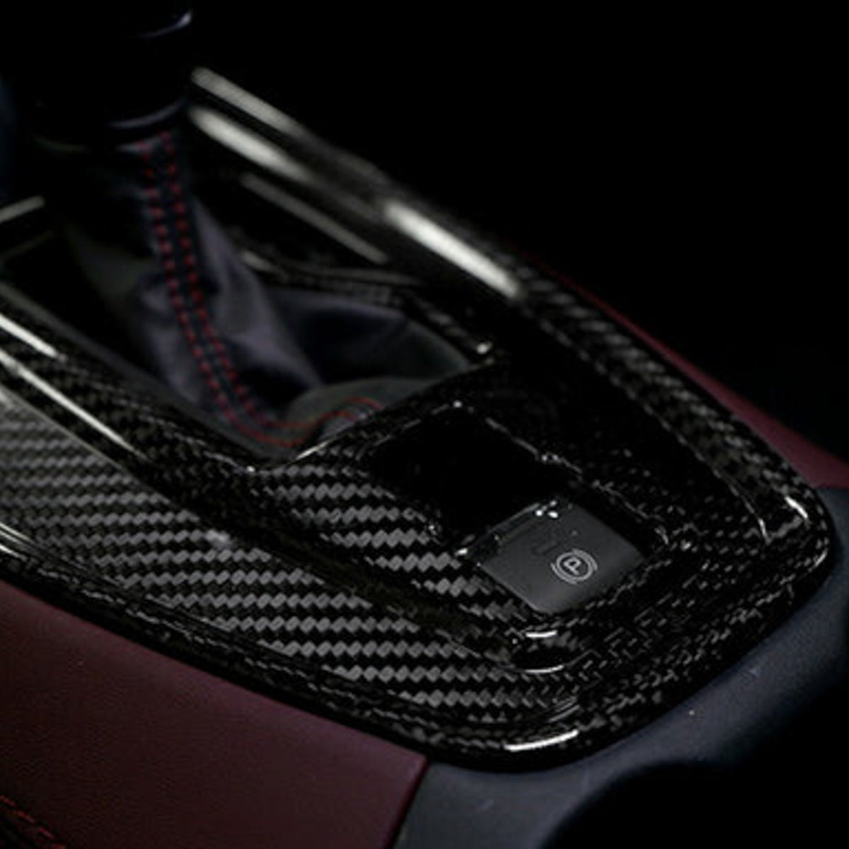 Axis Parts Dry Carbon Fibre Shift Panel Cover (to suit Automatic Transmission) for Subaru WRX (VB) & WRX Sportswagon (VN) 2022-2025