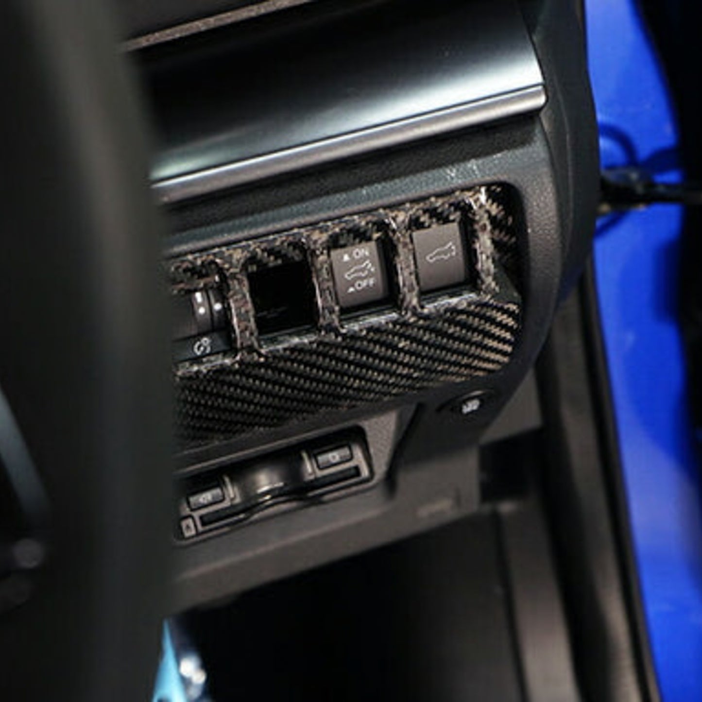 Axis Parts Dry Carbon Fibre Switch Panel Cover (RHD) for Subaru WRX VB/VN 2022+