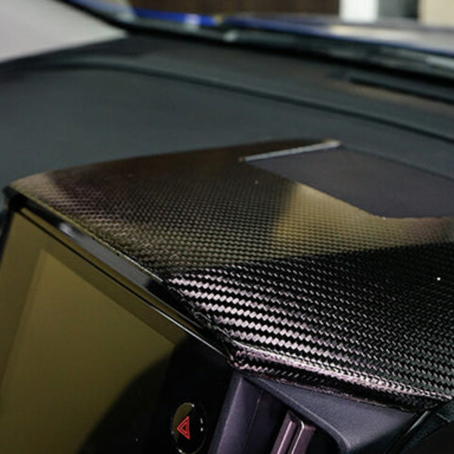 Axis Parts Dry Carbon Fibre Centre Information Display Hood Cover for Subaru WRX (VB/VN) / Crosstrek (G6X) 2022+