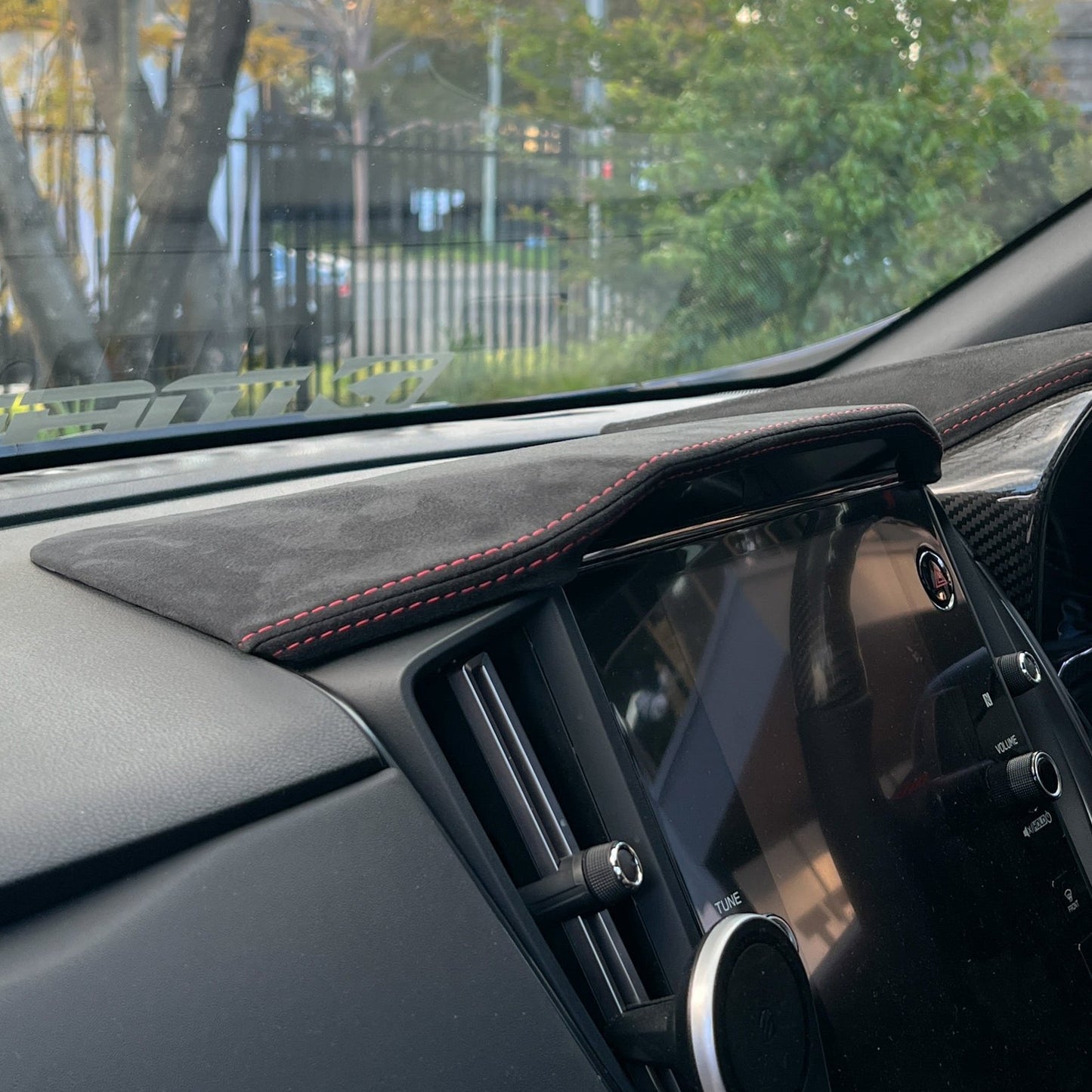 Axis Parts Toray® Ultrasuede Centre Information Display Hood Cover for Subaru WRX (VB/VN) / Crosstrek (G6X) 2022+