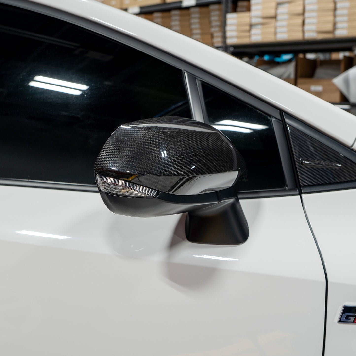 FloKraft Dry Carbon Fibre Mirror Covers (Stick-On Covers) for Toyota Corolla Hatch (E210) 2019-2026 & GR Corolla 2022-2026