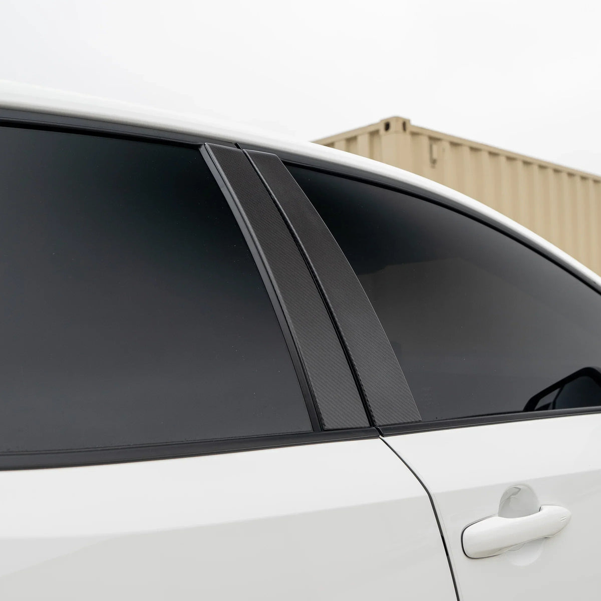 FloKraft Dry Carbon Fibre B-Pillar Covers (4-Piece) for Toyota Corolla Hatch (E210) 2019-2026 & GR Corolla 2022-2026