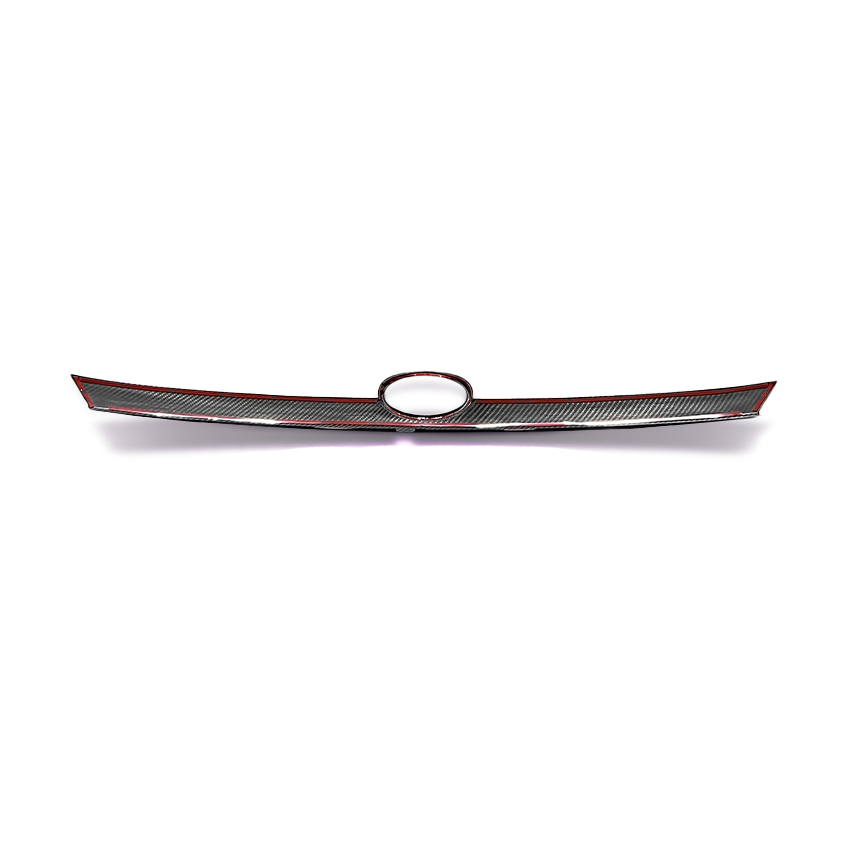 FloKraft Dry Carbon Fibre Boot Trim Garnish Cover with Emblem Surround for Subaru WRX (VB) 2022-2025
