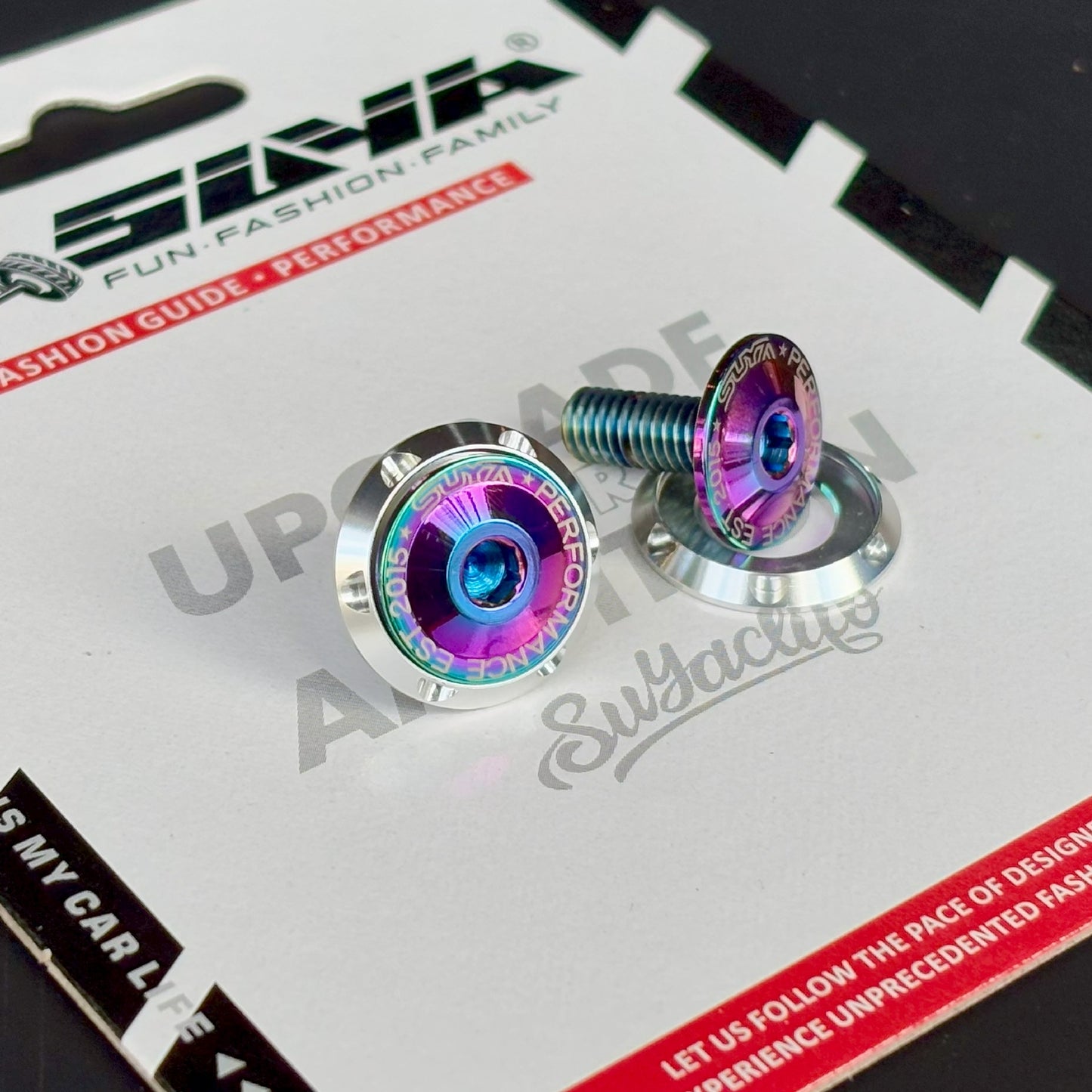 Suya Engine Bay CNC M6 Dress Up Washer & Bolt (Titanium) for Subaru BRZ/Levorg/WRX & Other Models