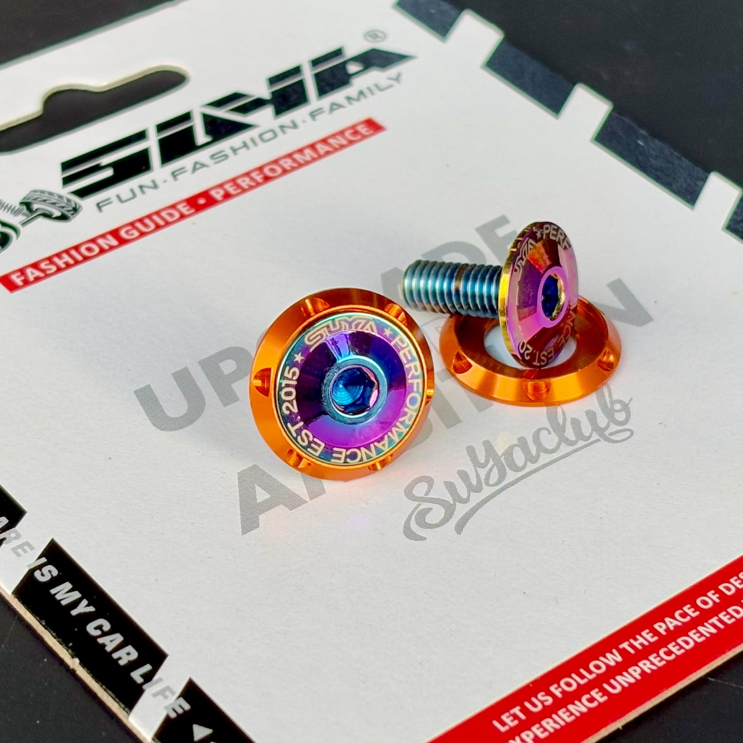 Suya Engine Bay CNC M6 Dress Up Washer & Bolt (Titanium) for Subaru BRZ/Levorg/WRX & Other Models