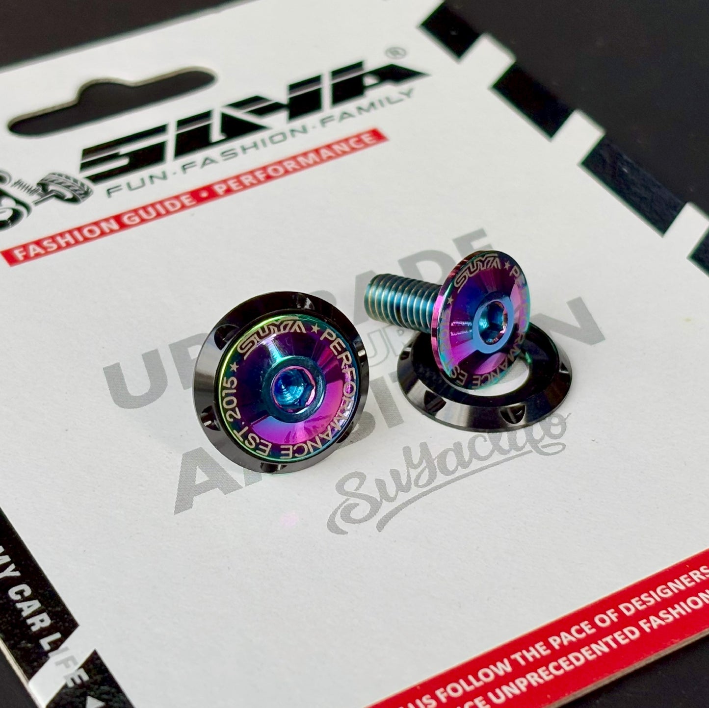 Suya Engine Bay CNC M6 Dress Up Washer & Bolt (Titanium) for Subaru BRZ/Levorg/WRX & Other Models
