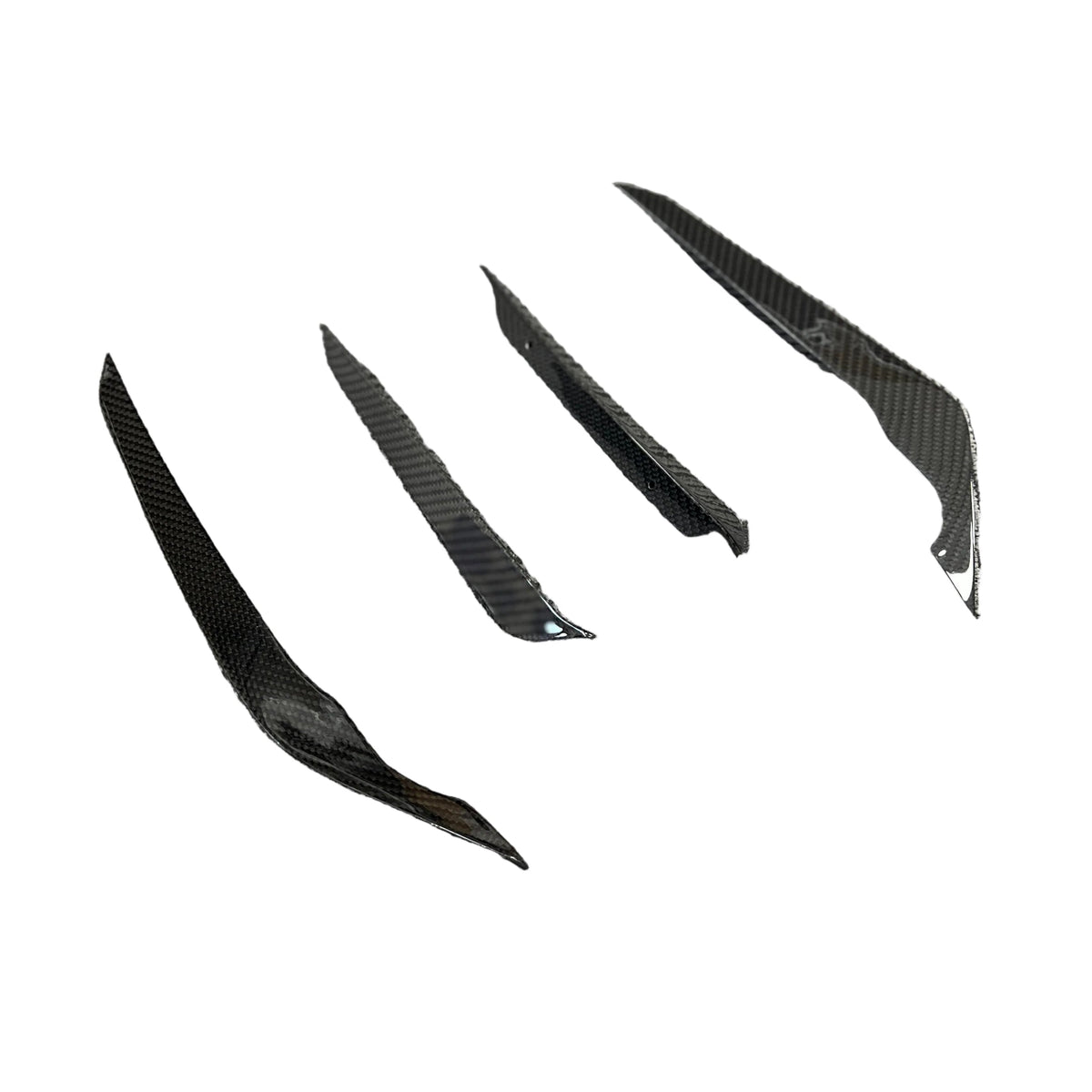 FloKraft Dry Carbon Fibre Front Canards (4-Piece) for Subaru WRX (VB) 2022-2025