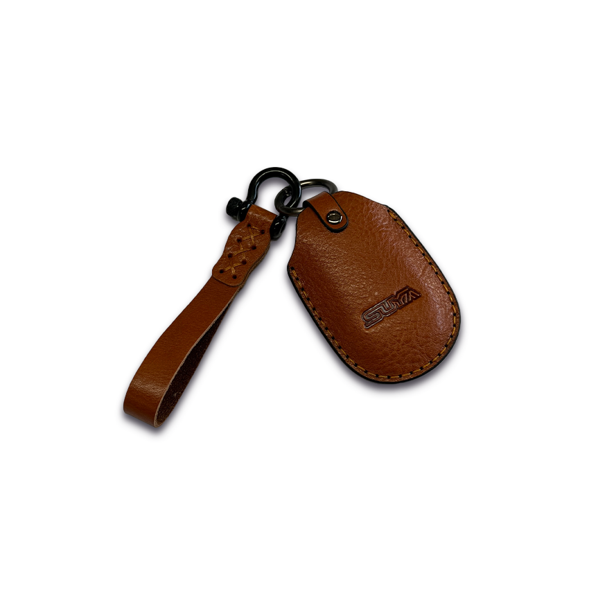Suya Leather Key Fob Cover & Strap for Subaru BRZ/Levorg/WRX & Other Models