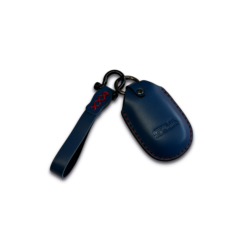Suya Leather Key Fob Cover & Strap for Subaru BRZ/Levorg/WRX & Other Models