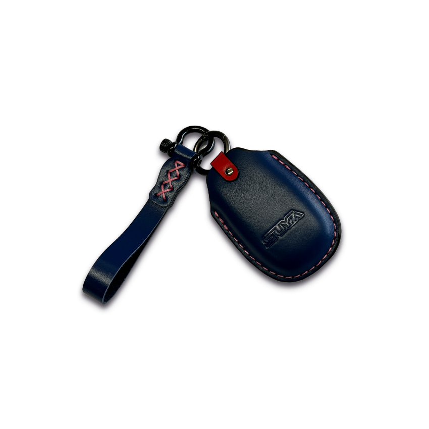 Suya Leather Key Fob Cover & Strap for Subaru BRZ/Levorg/WRX & Other Models