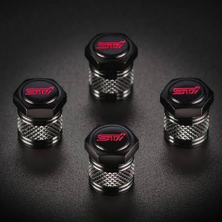 Genuine STI Valve Cap Set for Subaru BRZ/Levorg/WRX & Other Models (Part Number: ST28102Z20XX)