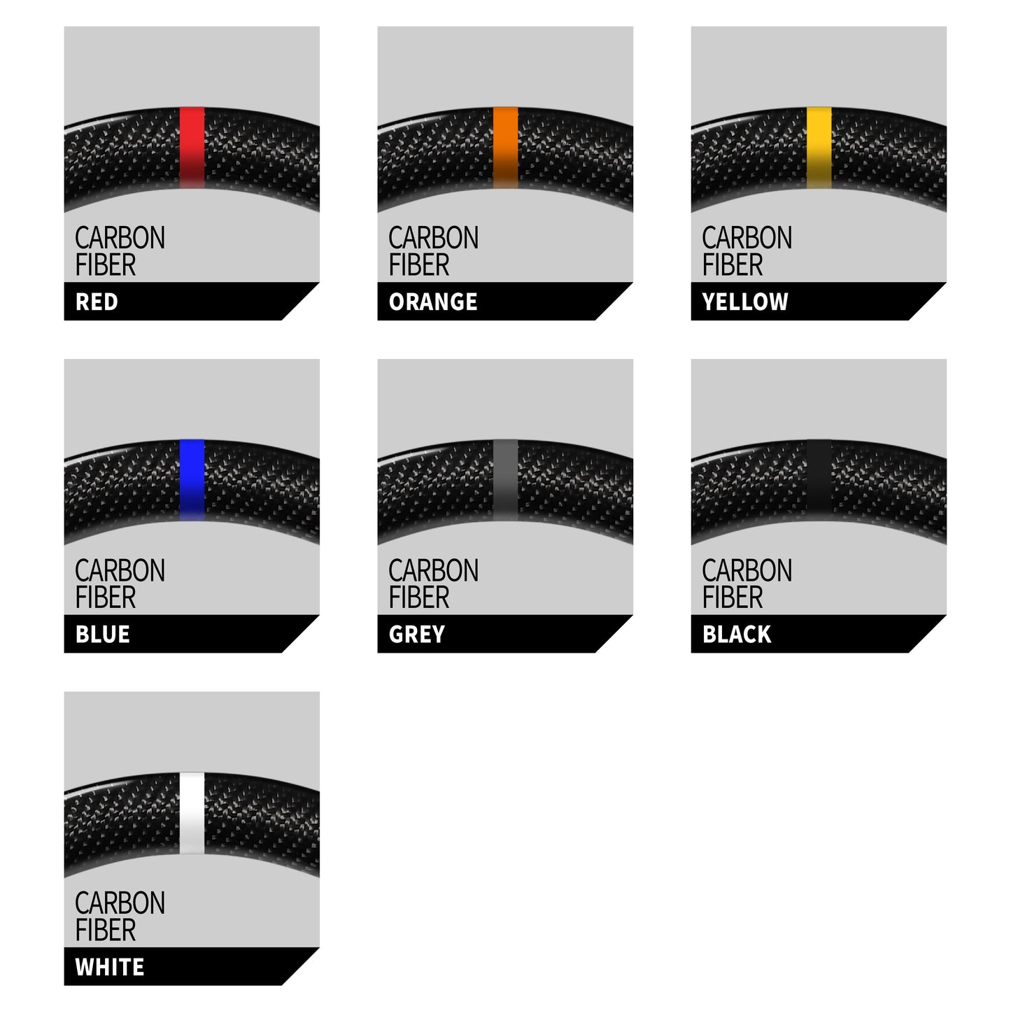 CEEHOR Steering Wheel Customisation Option – Coloured Centre Line for Carbon Fibre / Forged Composite