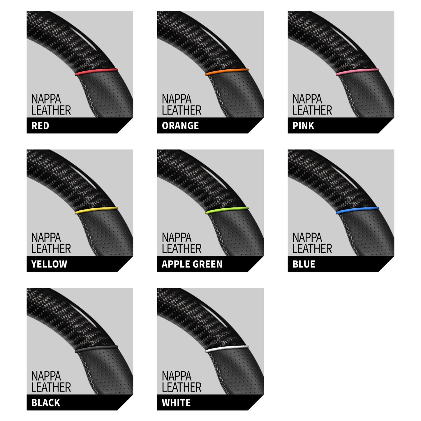 CEEHOR Steering Wheel Customisation Option – Coloured Bolt Rope for Nappa Leather