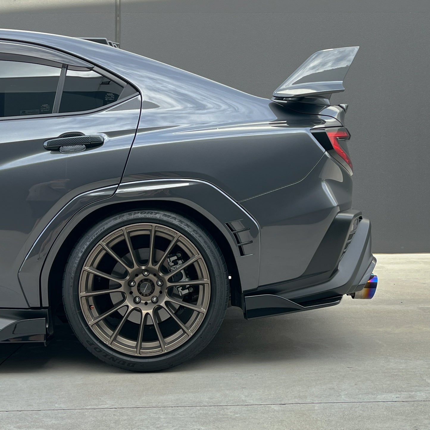 DMAKER STI-Spec V2 Rear Side Spats/Under Spoiler For 2022+ Subaru WRX VB [Crystal Black]