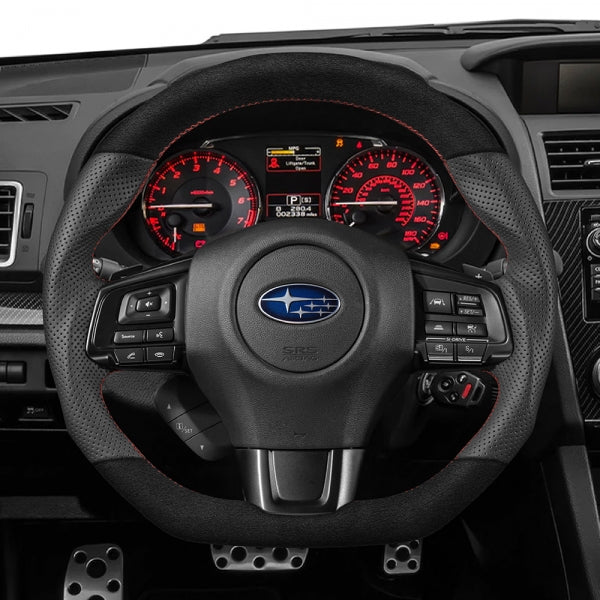 Subaru WRX / STI (VA) 2015-2021 D-Shape Steering Wheel (Alcantara Suede)