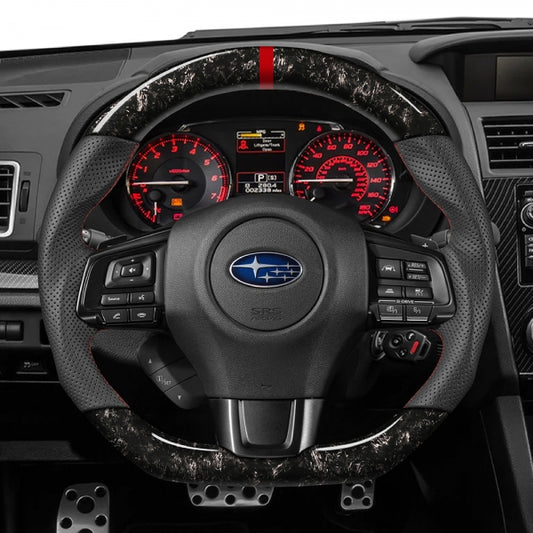 Subaru WRX / STI (VA) 2015-2021 D-Shape Steering Wheel (Forged Composite) (with Centre Line)