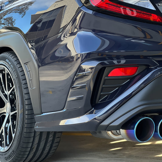 DMAKER D-Spec Rear Bumper Covers (3-Piece) for Subaru WRX VB Sedan 2022+ [Paint Matched]