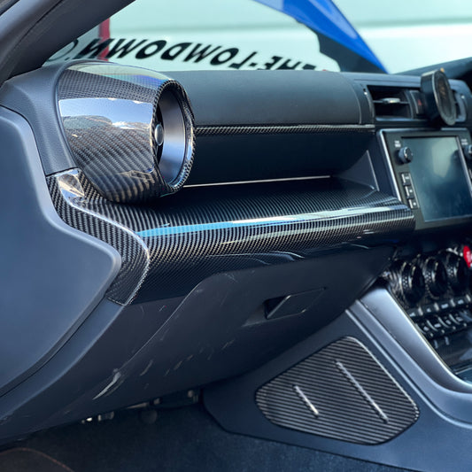 FloKraft Dry Carbon Fibre Glovebox Dashboard Cover for Subaru BRZ (ZD8) / Toyota GR86 (ZN8) 2022+