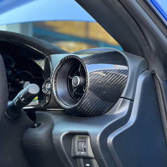 FloKraft Dry Carbon Fibre L/R Side Vent Cover for Subaru BRZ (ZD8) / Toyota GR86 (ZN8) 2022+