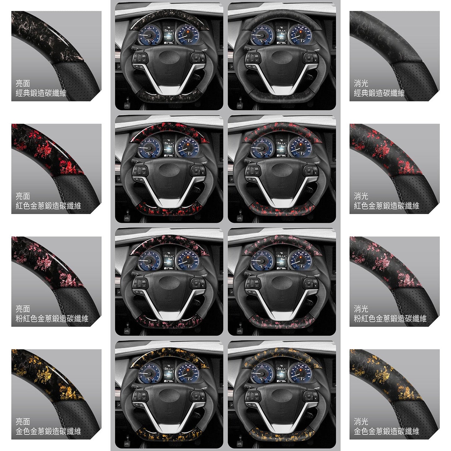 CEEHOR Steering Wheel Customisation Option – Matte Coating for Carbon Fibre / Forged Composite