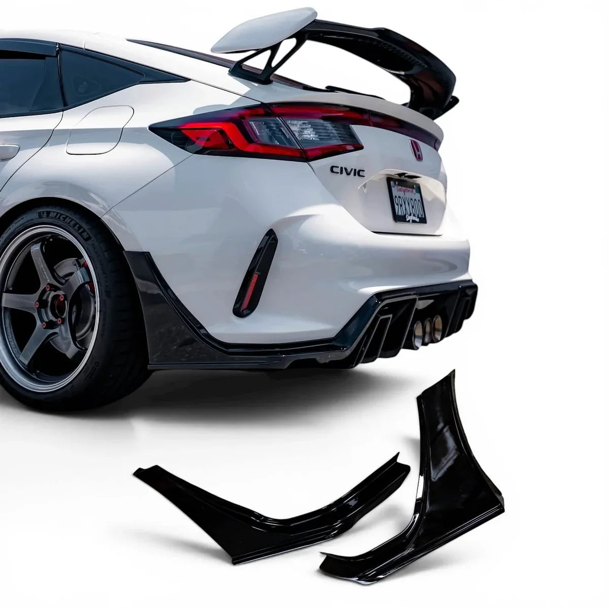 AFD S-Spec (V3) Rear Side Spats / Under Spoilers for Honda Civic Type R (FL5) 2023-2027