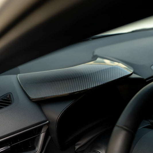 FloKraft Dry Carbon Fibre Cluster Hood Cover For Toyota Corolla 2018+ / GR Corolla 2022+