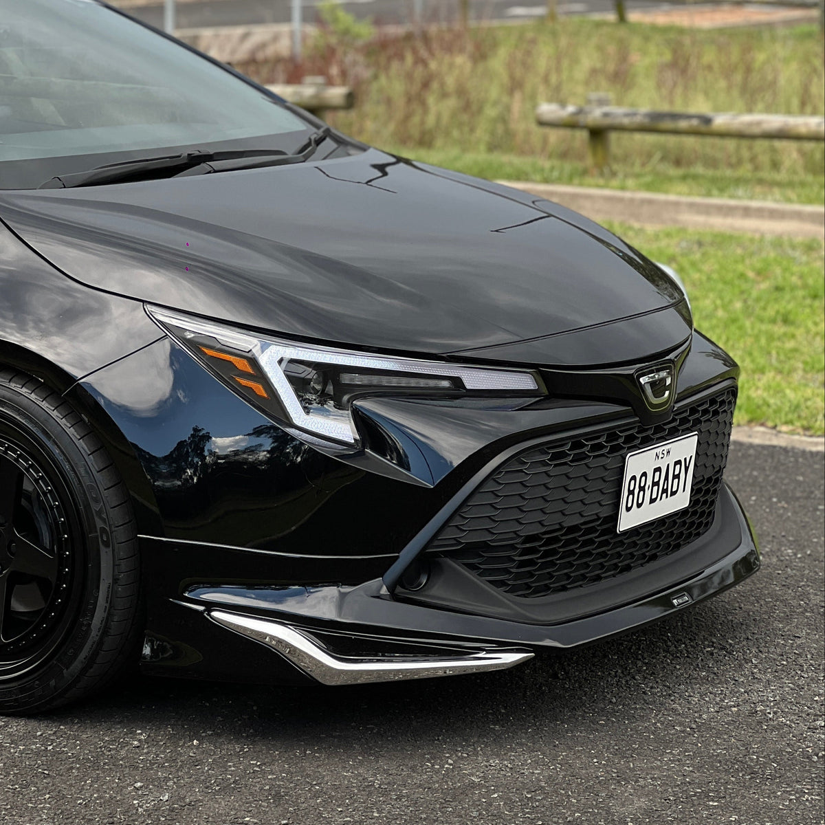 CraftC Performance JDM-Spec Front Grille with Emblem for Toyota Corolla Hatch (E210) 2019-2026