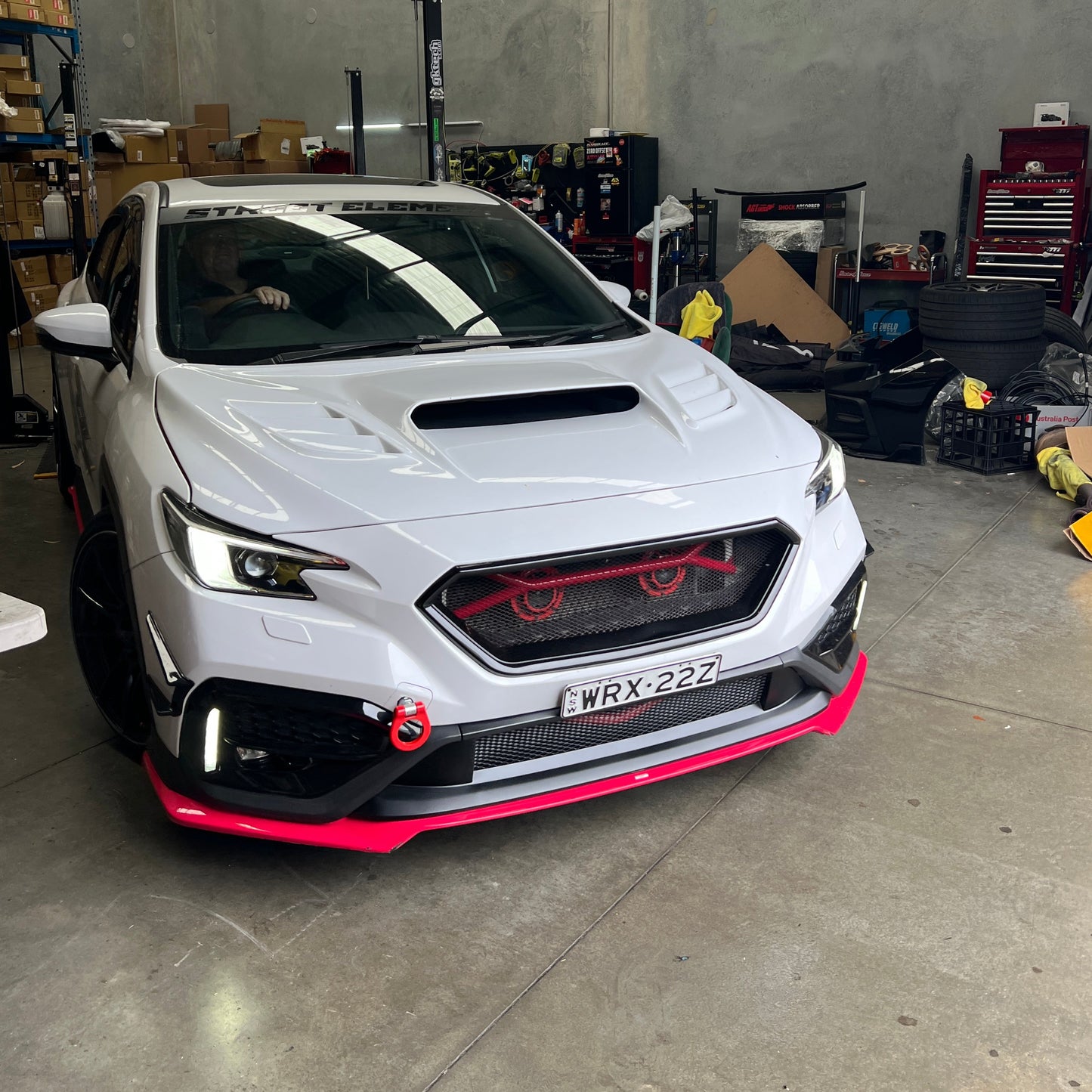 DMAKER CS-Spec Front Mesh Lower Bumper Trim for Subaru WRX (VB) 2022-2025