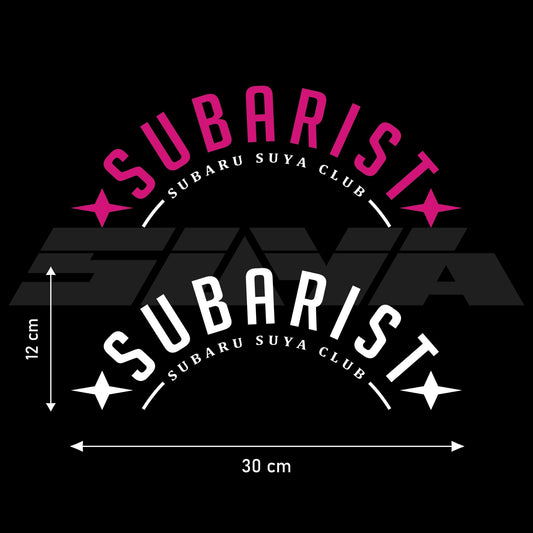 Suya "SUBARIST" Car Vinyl Decal/Sticker for Subaru BRZ/Levorg/WRX & Other Models