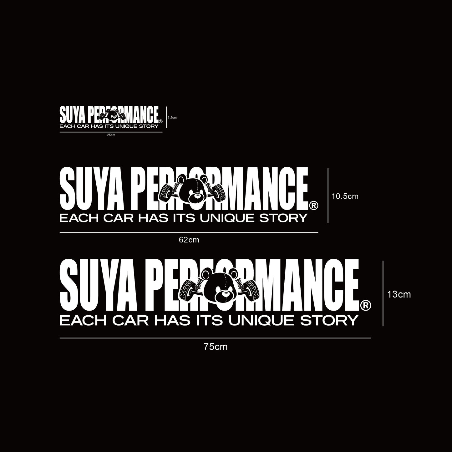 Suya "Suya Performance" Car Vinyl Decal/Sticker for Subaru BRZ/Levorg/WRX & Other Models