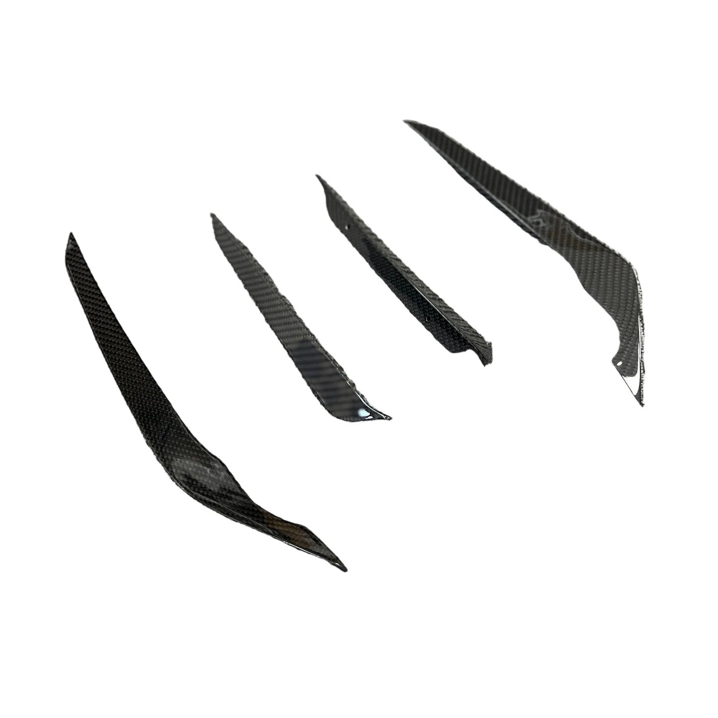 FloKraft Dry Carbon Fibre Front Canards (4-Piece) for Subaru WRX (VB) 2022-2025
