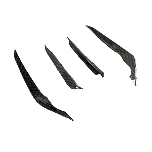 FloKraft Dry Carbon Fibre Front Canards (4-Piece) for Subaru WRX (VB) 2022-2025