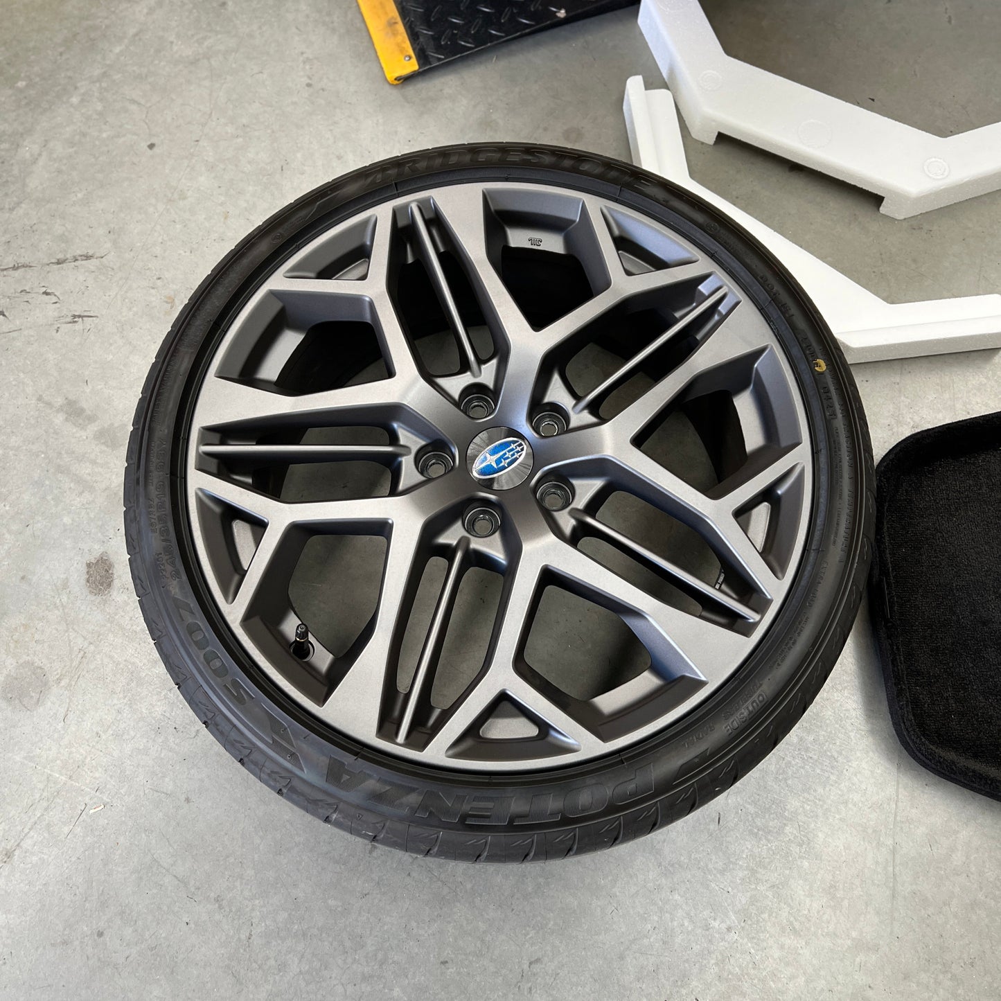 Genuine OEM 19" Spec B Wheels & Tyres (Used) for Subaru WRX VB 2022+ (Part Number: B3110VC12XX)