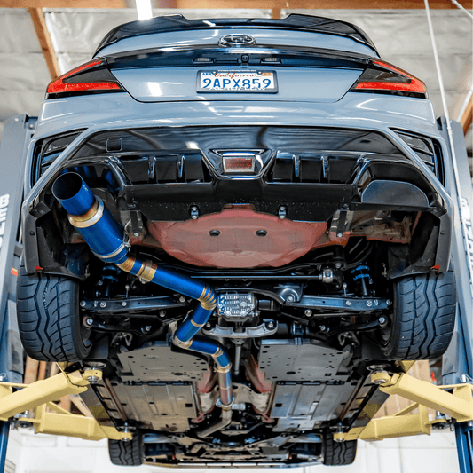 AEROFLOW DYNAMICS Full Titanium Single Exit 3" Cat Back Exhaust For Subaru WRX VB 2022+