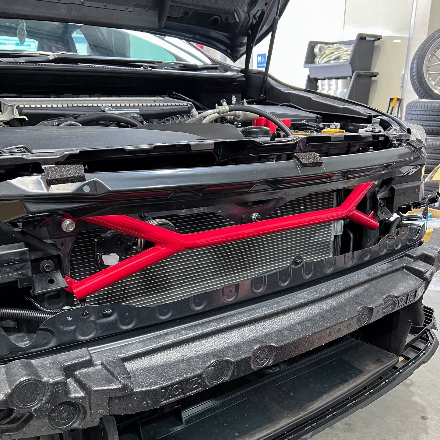 DMAKER Front Upper Member Chassis Brace For 2022+ Subaru WRX VB/VN [Paint Matched]
